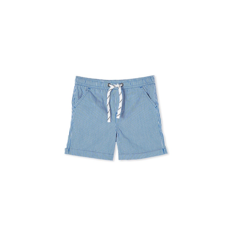 PINSTRIPE SHORT – NAVY / WHITE