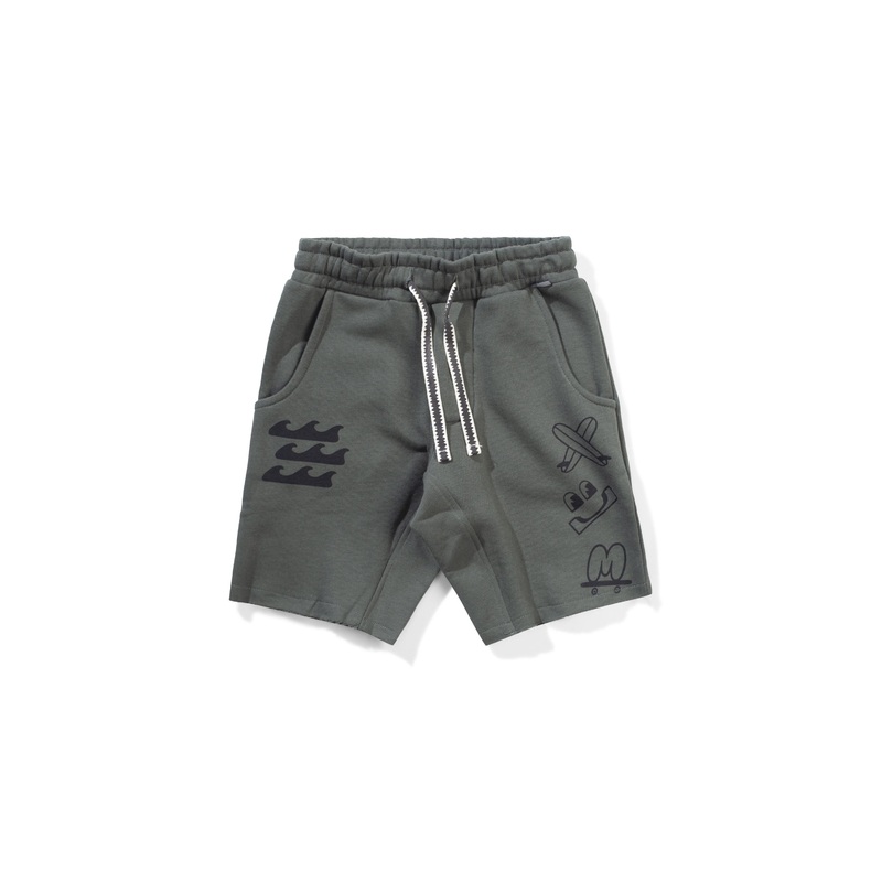 Branded Short Ocean Green