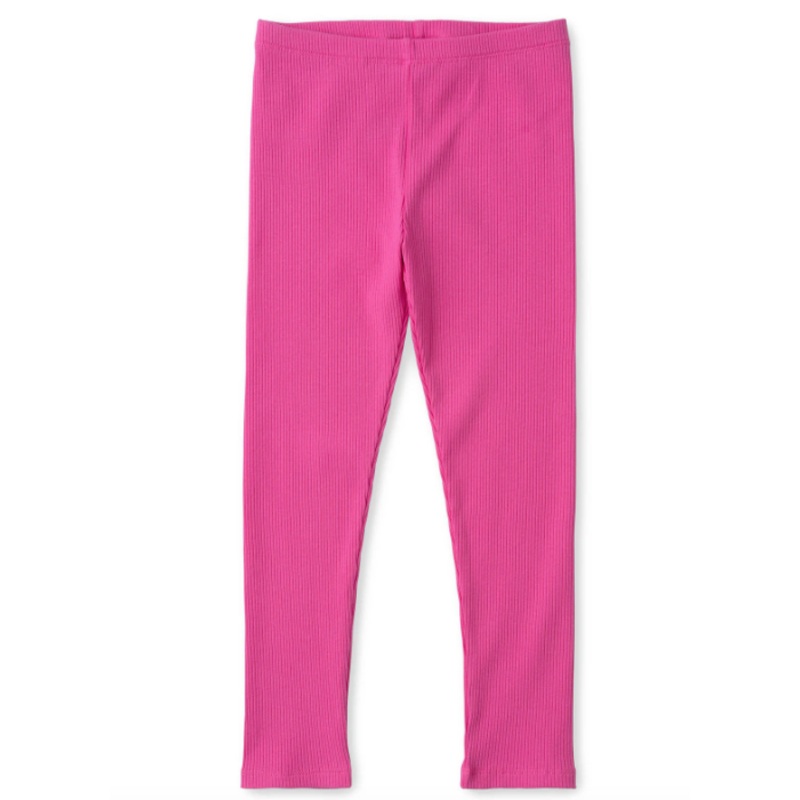 Deluxe Rib Tights- Bright Pink