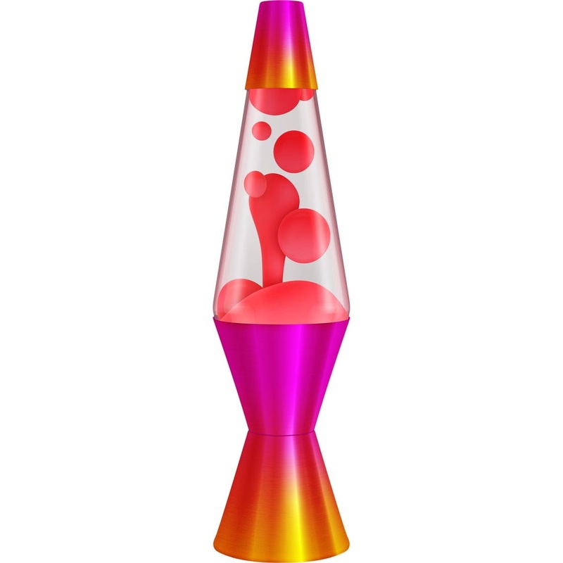 Schylling Red and Clear Ombre Heat Lava Lamp