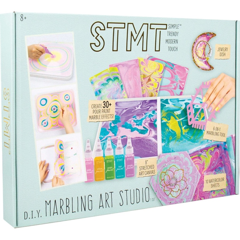STMT DIY Marbling Art Studio – Art Kits for Tweens