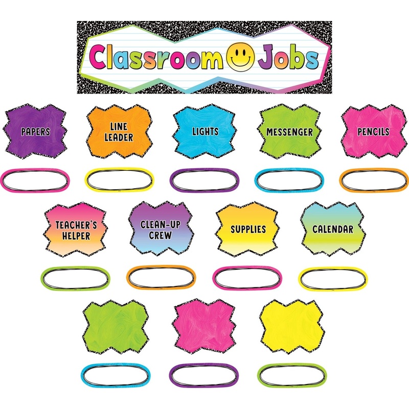 Teacher Created Resources Brights 4Ever Classroom Jobs Mini Bulletin Board