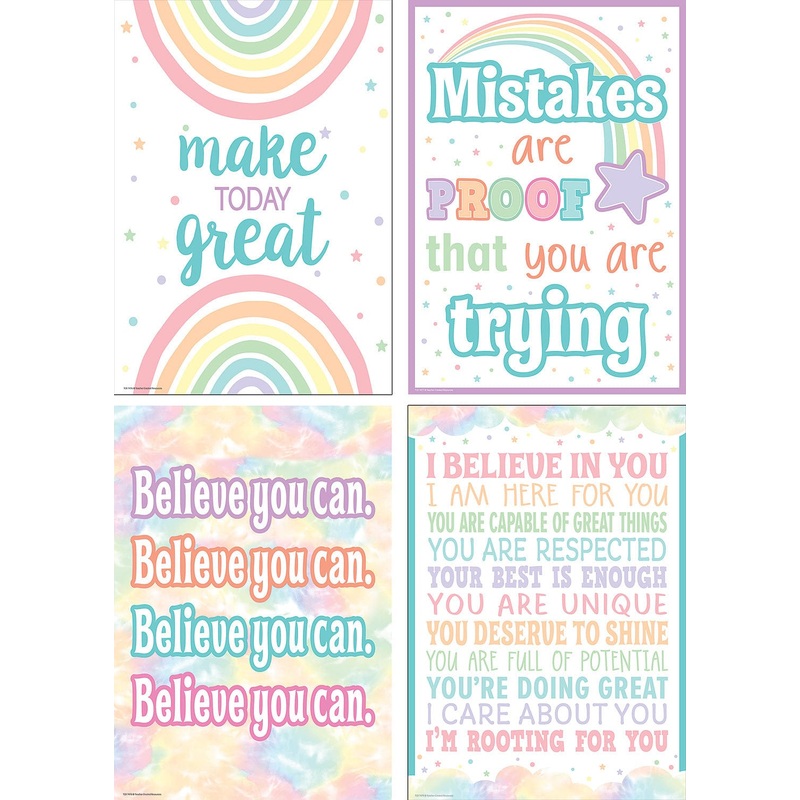 Teacher Created Resources Pastel Pop Positive Poster Set