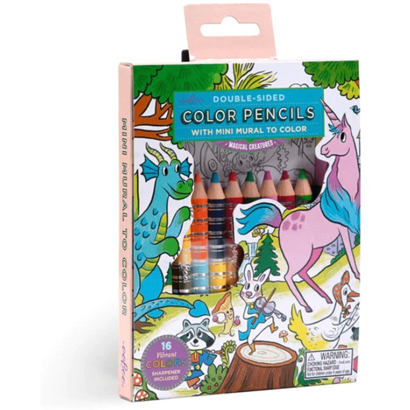 Double-Sided Colored Pencils with Mini Mural – Magical Creatures