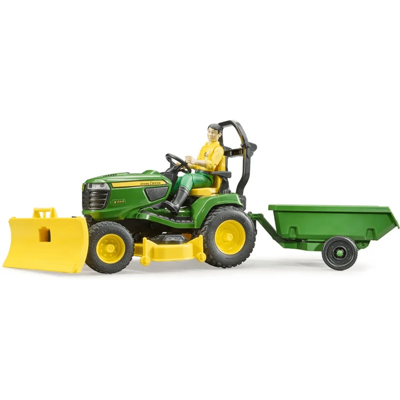 John Deere Lawn Tractor With Trailer with Gardener
