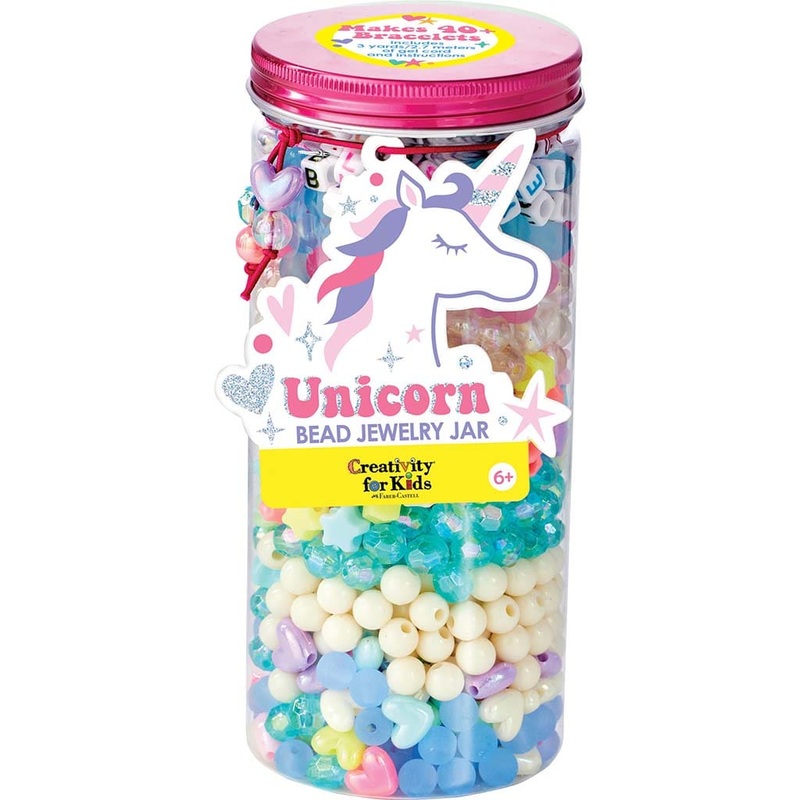 Bead Jewelry Jar – Unicorn