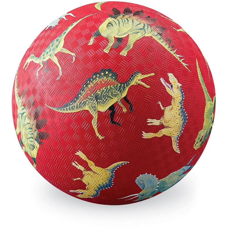 7 Playground Ball – Dinosaurs Red