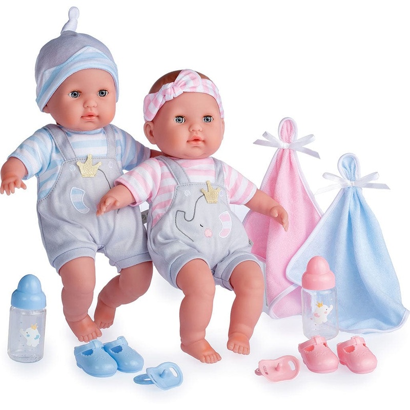Berenguer Boutique Baby Doll Twins Gift Set – 15 in