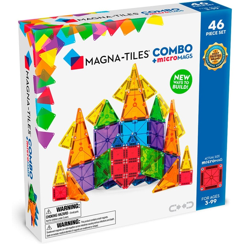 Magna-Tiles Combo + microMags 46 Piece Set