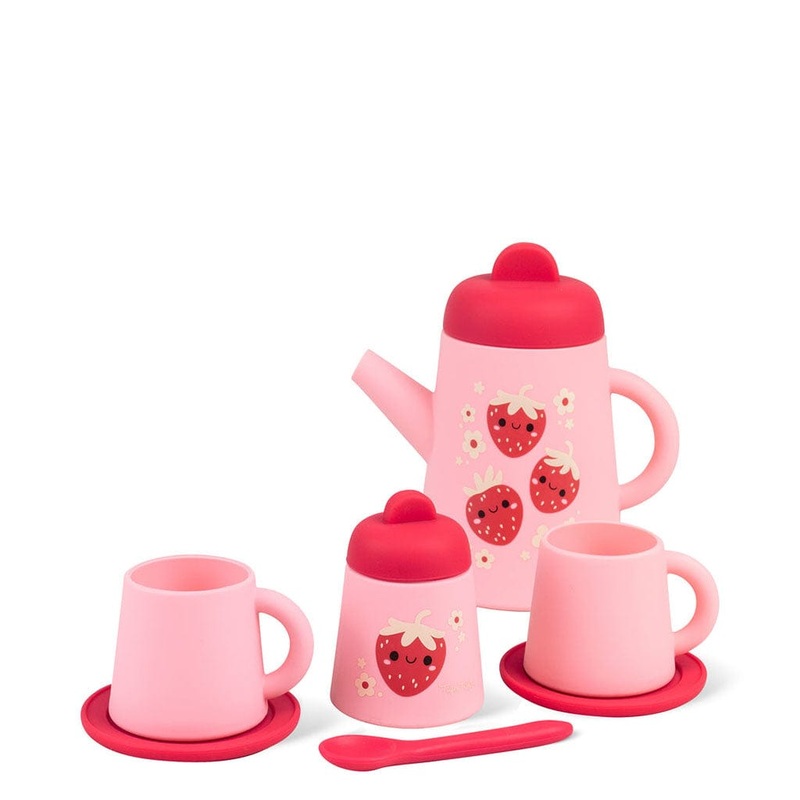 Silicone Tea Set – Strawberry Patch