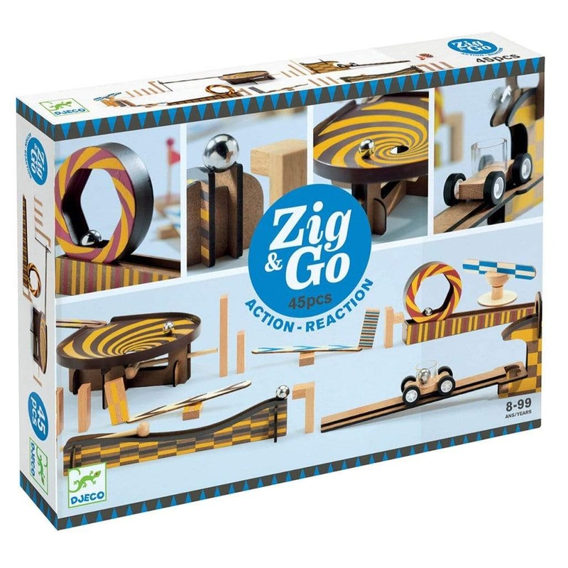 Zig & Go 45 piece set by Djeco – Science and Art Toys for Kids