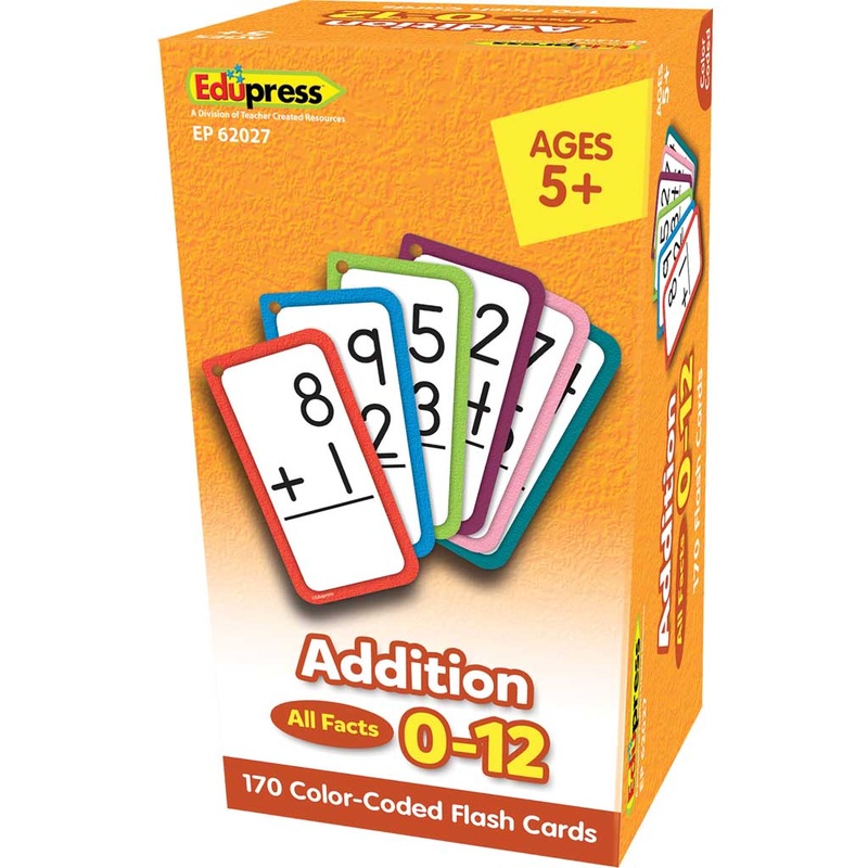 Addition Flash Cards – All Facts 0-12