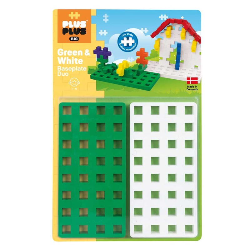 Big Plus Plus Baseplate Duo – Green & White