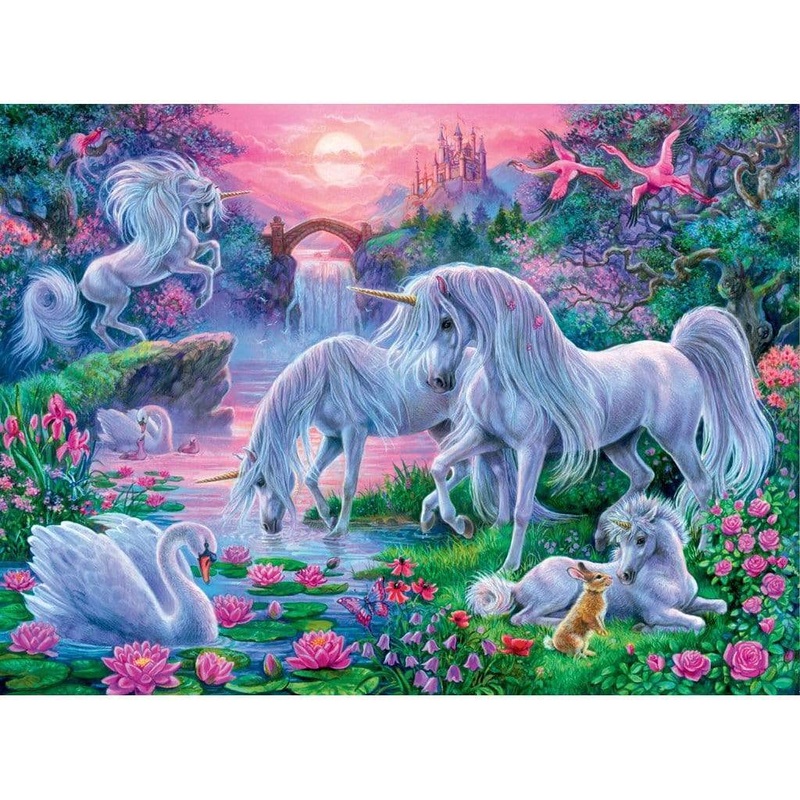 Unicorns in the Sunset Glow – 150 Piece Ravensburger Puzzle