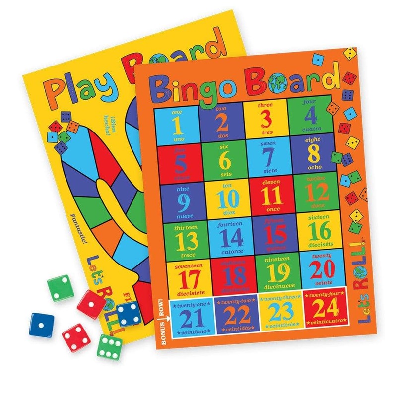 Bilingual Let’s Roll Math Game