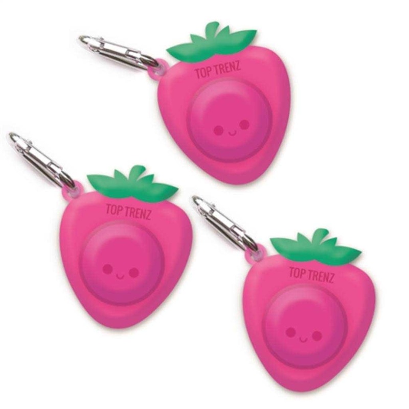 Top Trenz OMG! Mega Pop Strawberry Keychain – Fidget Toys Pop It