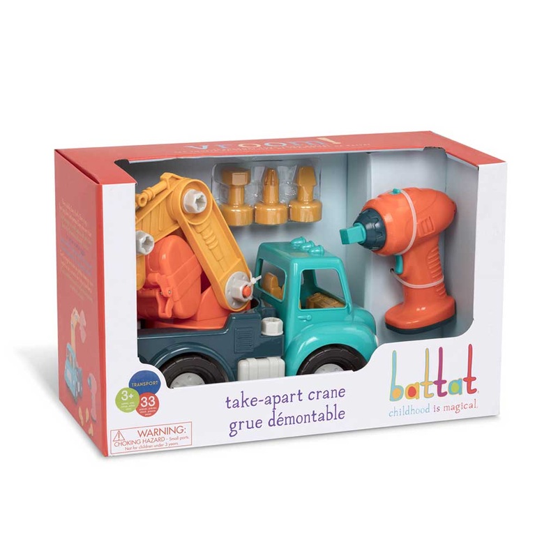 Battat Take-Apart Crane – Construction Toys for Kids