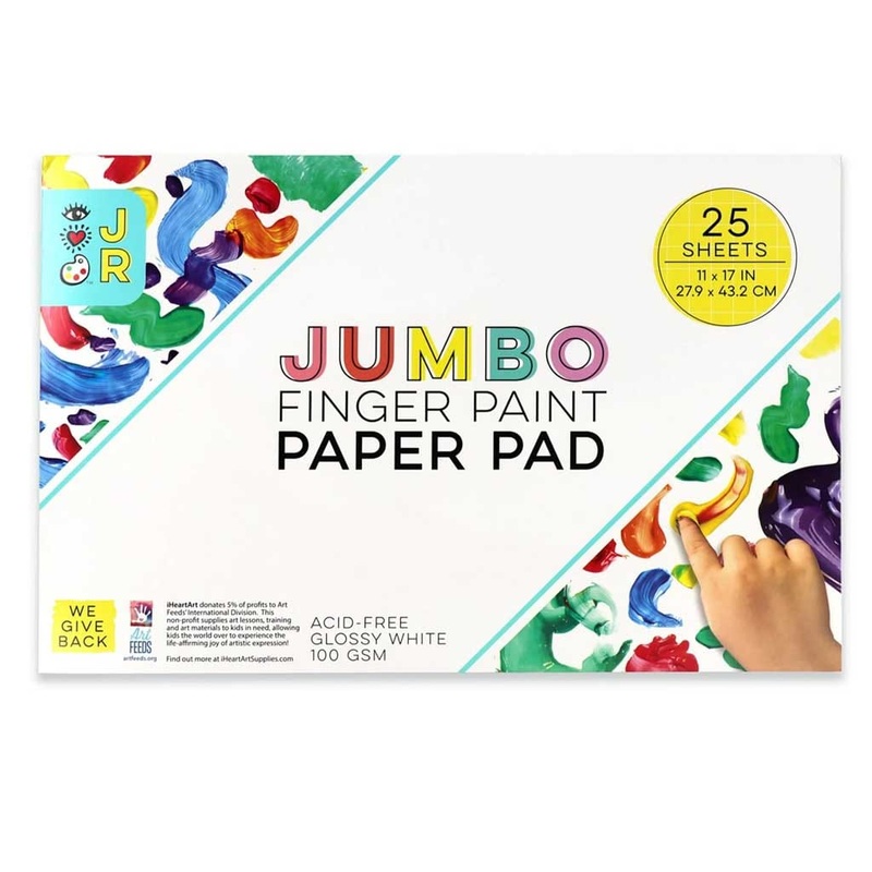 Bright Stripes Finger Paint Paper – Art Supplies for Kids