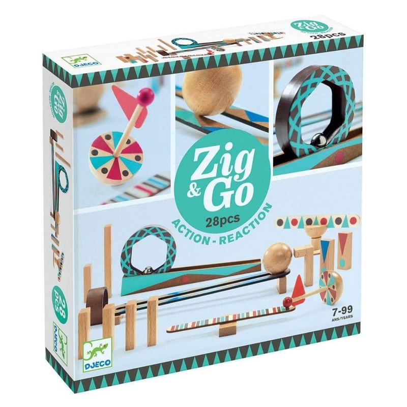 Zig & Go 28 piece set by Djeco – Science and Art Toys for Kids
