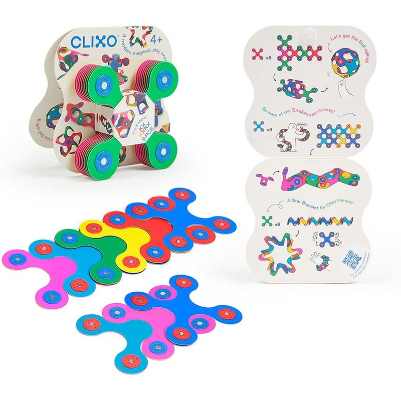 Clixo Tiny & Mighty 9 Piece Pack – Magnetic Building Toys
