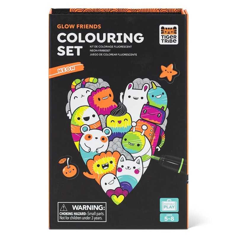 Neon Colouring Set – Glow Friends