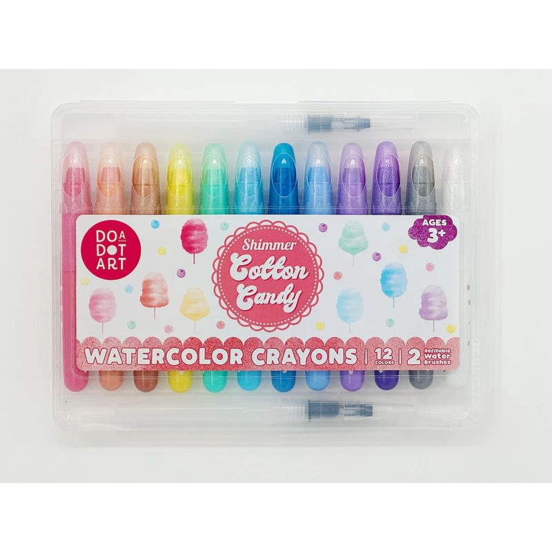 Cotton Candy Shimmer Watercolor Crayons