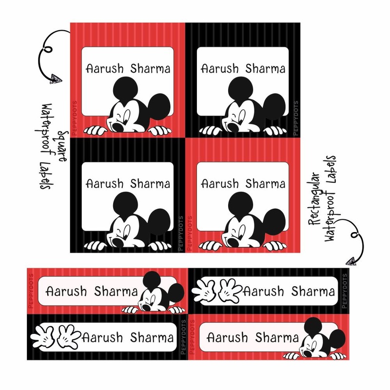 Label Combo – Mickey Mouse – PREPAID ORDER