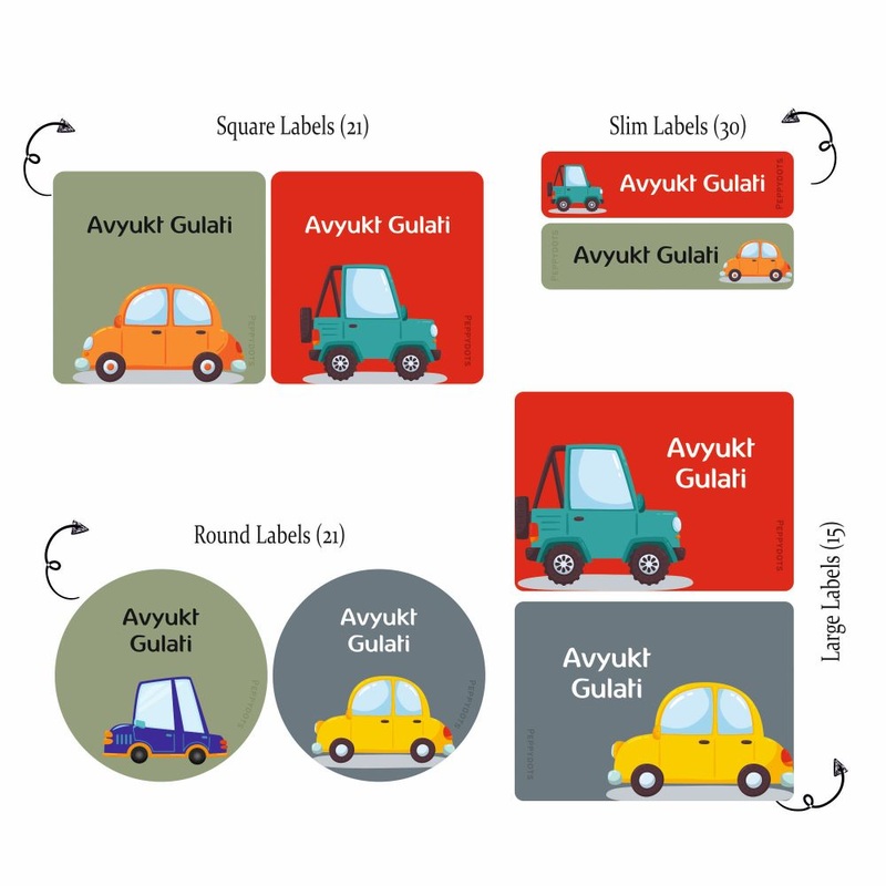 Mixed Labels – Cute Car PREPAID ORDER