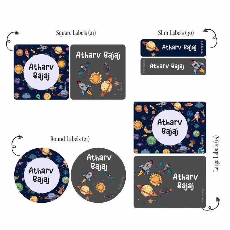 Mixed Labels – Space Pattern PREPAID ORDER
