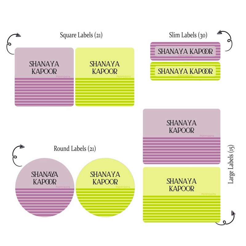 Mixed Labels – Stripes PREPAID ORDER