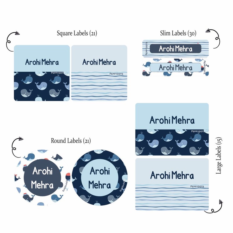 Mixed Labels – Whale PREPAID ORDER