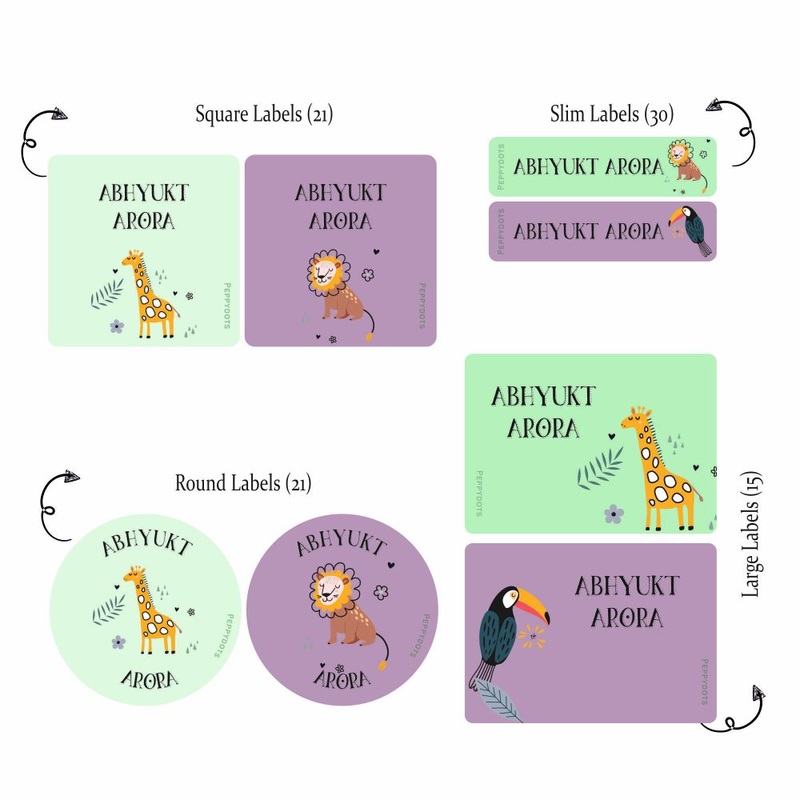 Mixed Labels – Wild life PREPAID ORDER