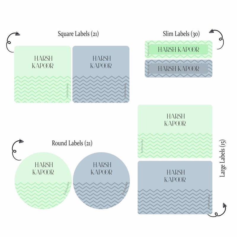 Mixed Labels – Zig Zag PREPAID ORDER