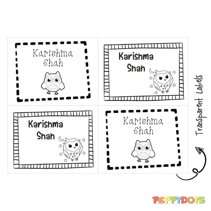 Transparent Labels – Mermaid – Pack of 72 Tags – (PREPAID ONLY)