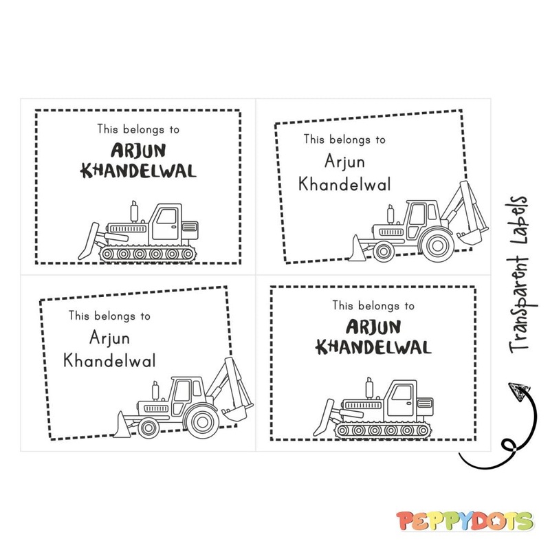Transparent Labels – Transport – Pack of 72 Tags – (PREPAID ONLY)