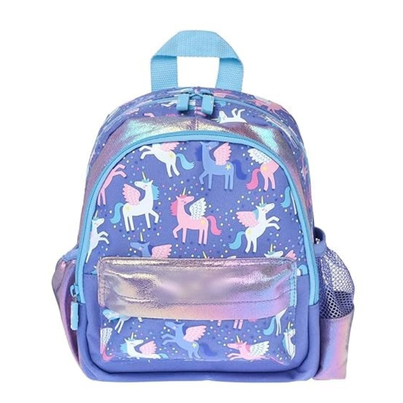 Unicorn Design Backpack with Front Pocket for Kids