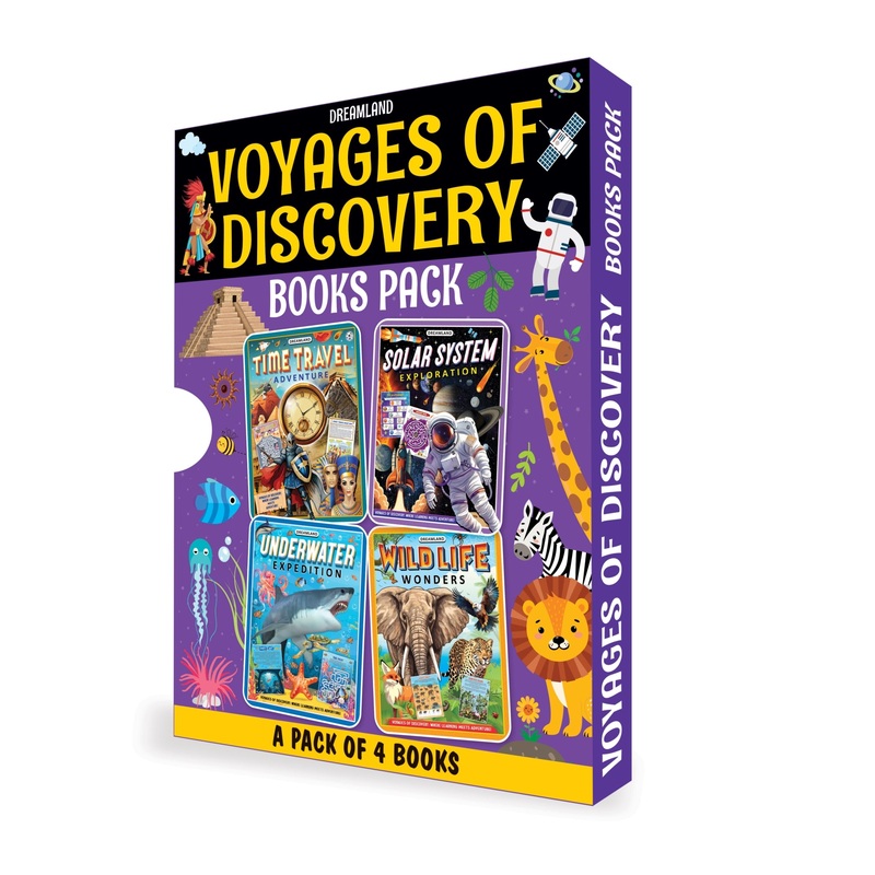 Voyages of Discovery Activity Books Pack for Kids Age 5 -10 years  A Set of 4 Books