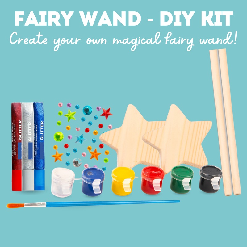 Wooden Diy Fairy Wand Decoration Kit for Kids