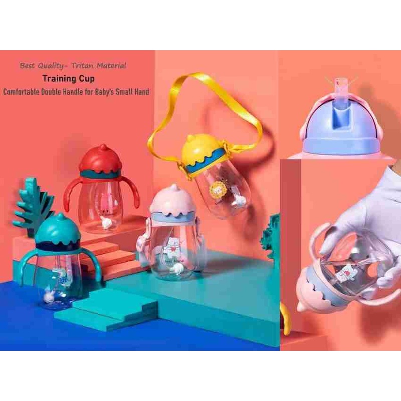 Sippy Cup Kids Water Both with  Spill Proof straw ( 350ml )