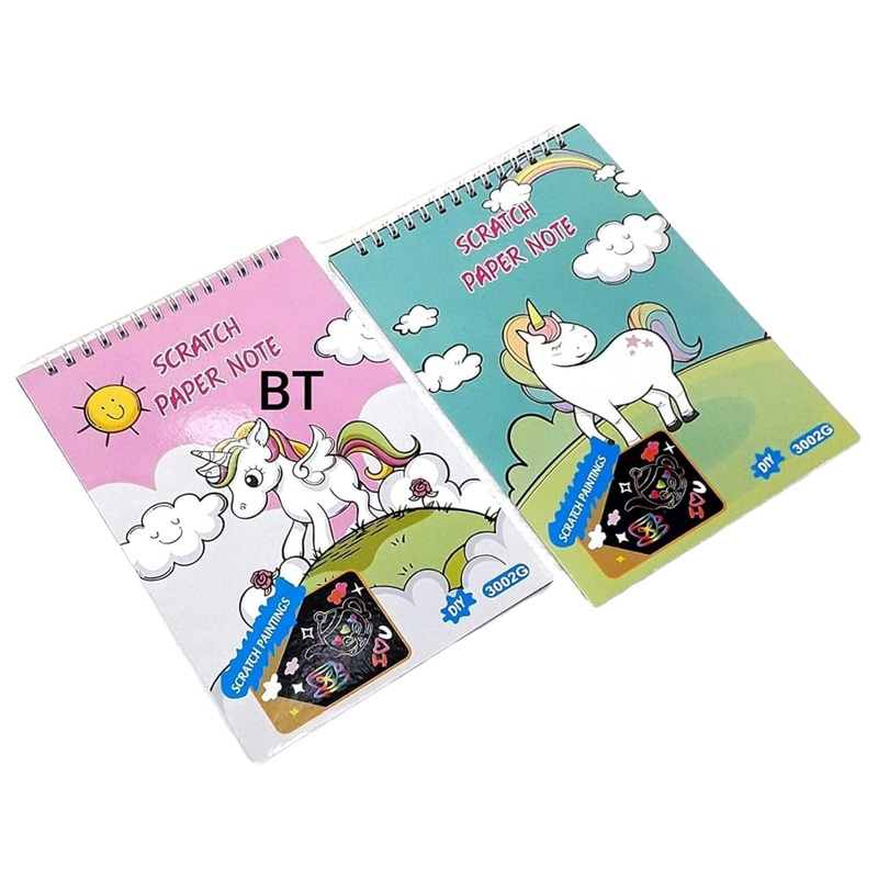 Whimsical Unicorn Scratchbook for Kids