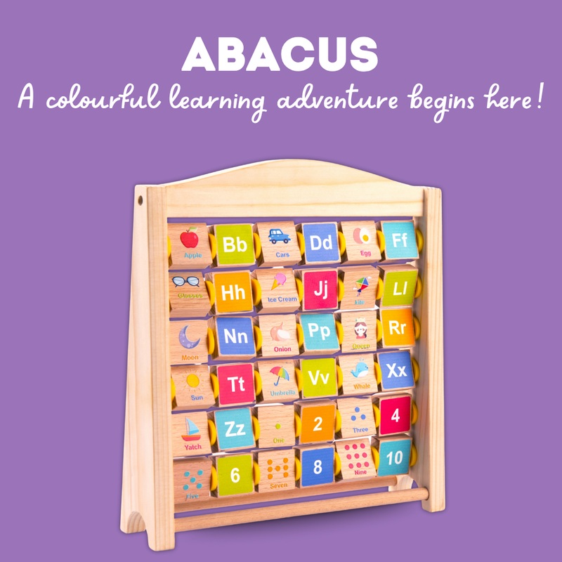 Wooden Abacus Board for Kids Age 1+
