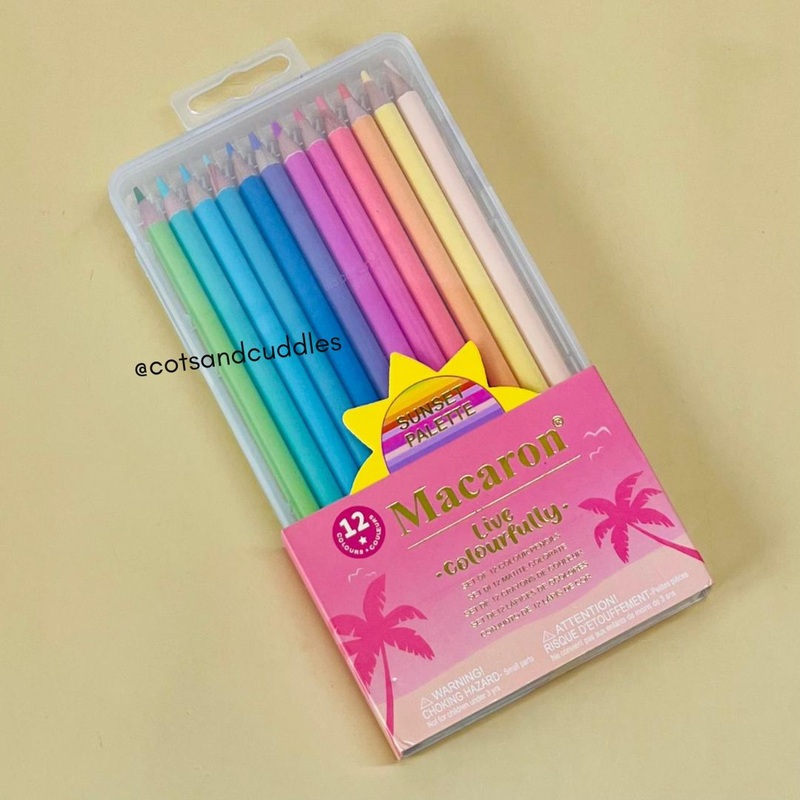 12-Color Pastel Pencil Set for Art & Crafts (Random)