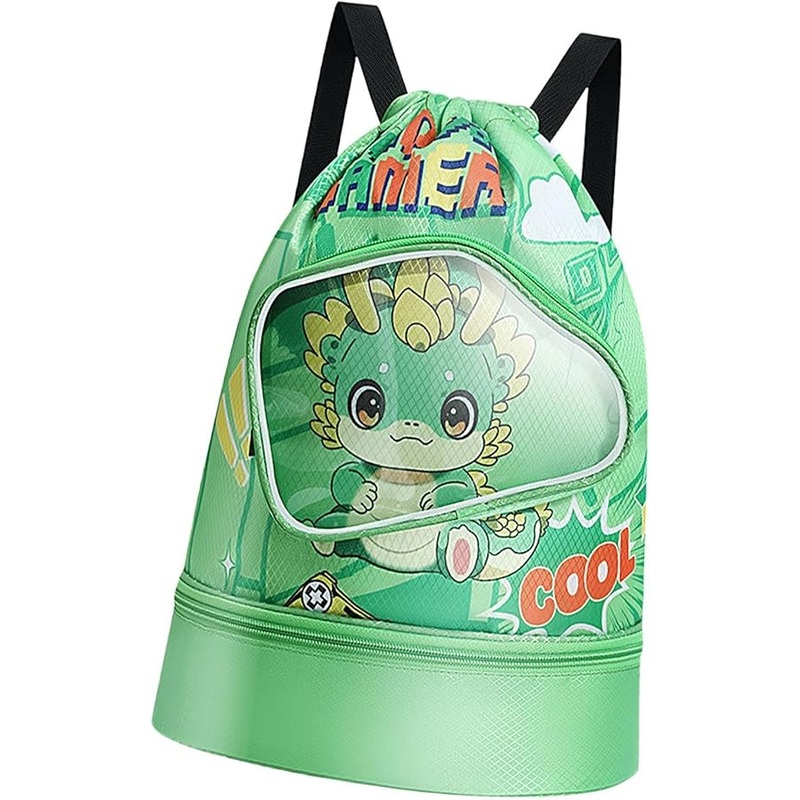 Animal-Themed Kids’ Swimming Bag with Shoe Pocket