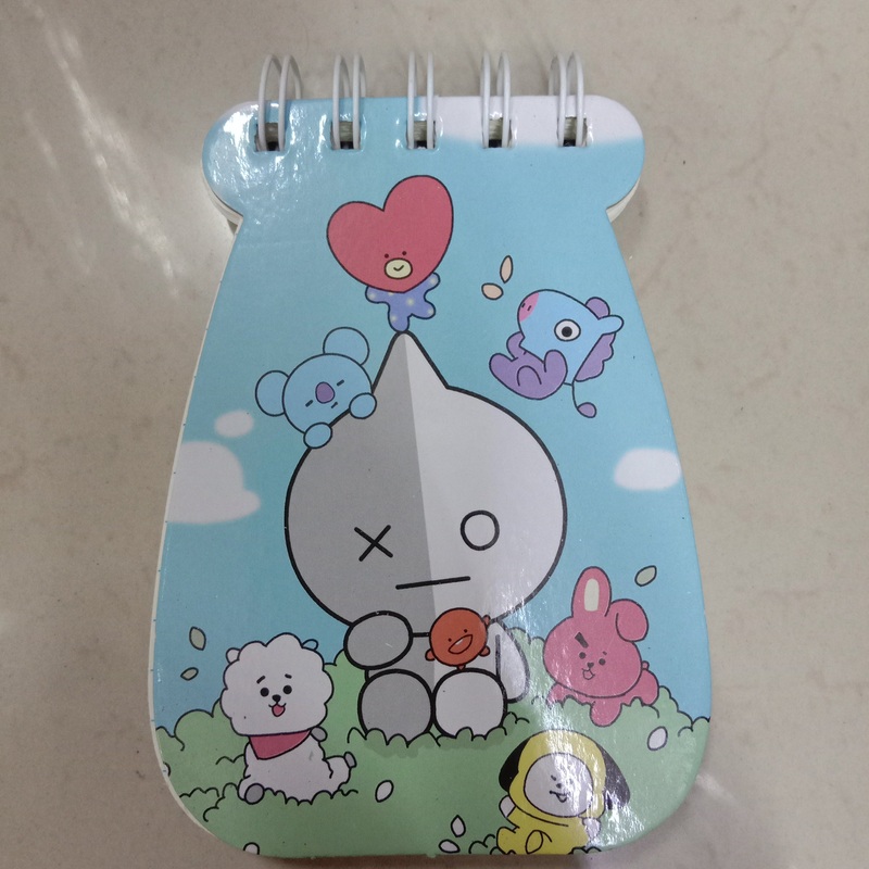 Bts Theme Mini Spiral Diary Notebook (Random Bts)