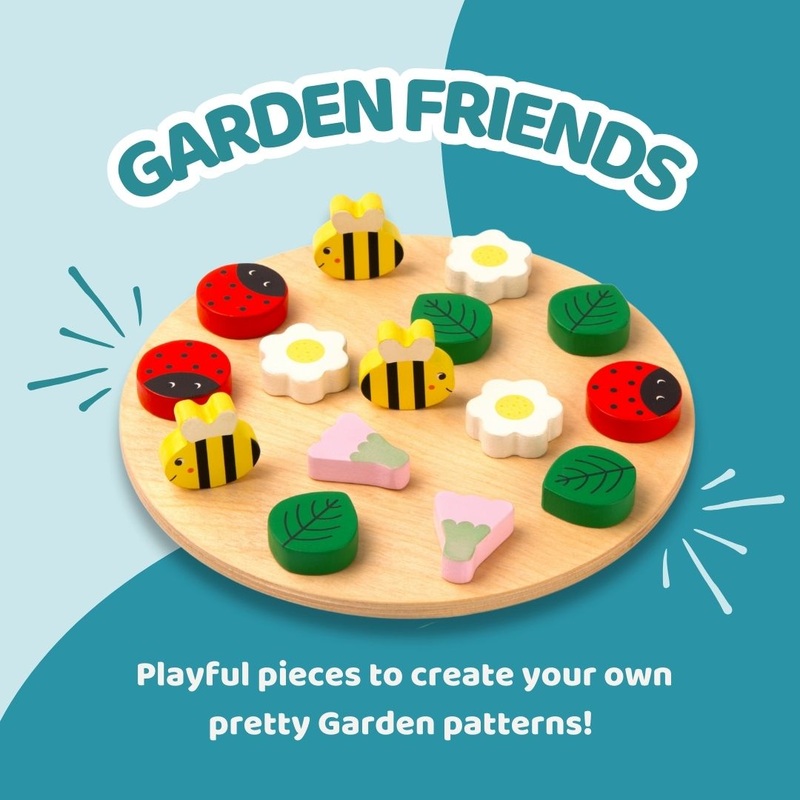 Wooden Garden Friends Creative Pattern Play