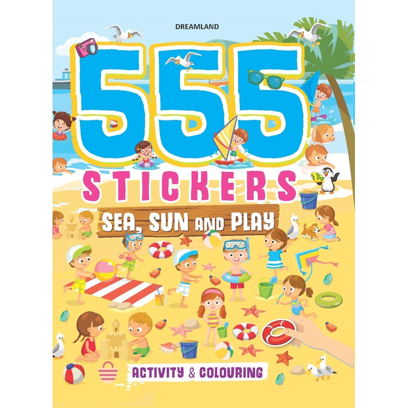 555 Stickers, Sea, Sun and Play Activity & Colouring Book