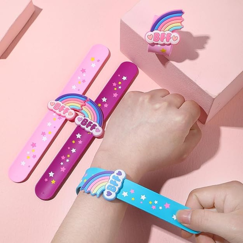 BFF Slap Bands for Kids – Fun and Colorful Bracelets for Parties and Playtime – 1pc (Random)