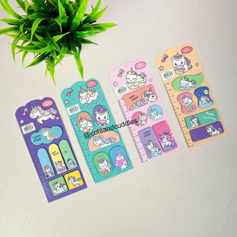 Unicorn & Space-Themed Sticky Notes for Art & Craft (1 pcs)