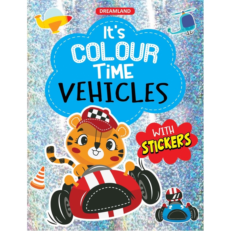 Vehicles- It’s Colour time with Stickers