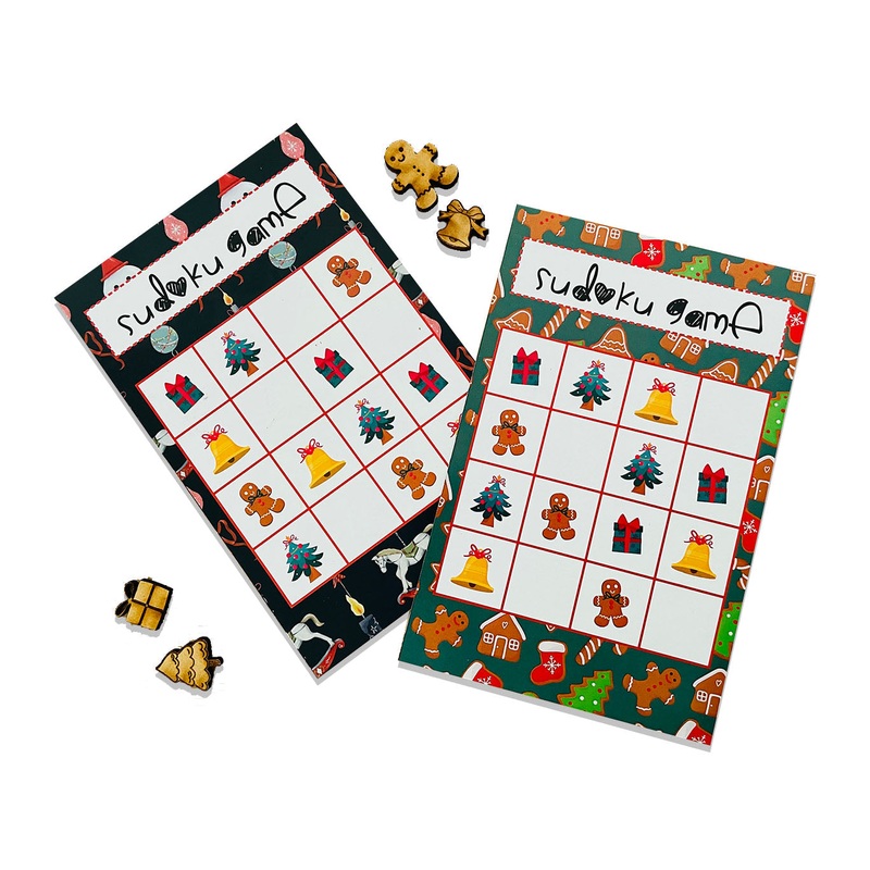CHRISTMAS ELEMENTS MEMORY GAME & SUDOKU